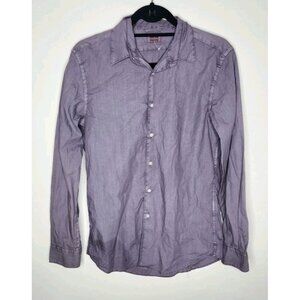 Aspesi Long Sleeve Button Down Purple  Shirt Men Size 38/15 Cotton